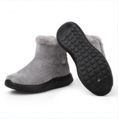 Microfiber Leather Winter Boots Women 2 Pairs