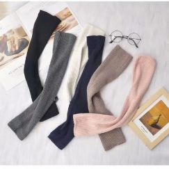 Color Wool Cashmere Knee Length Socks for Women 12 Pairs