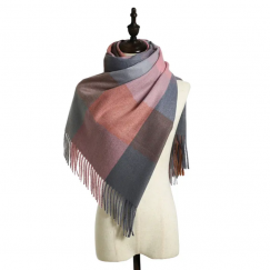 Cashmere Plaid Scarf 6PCS