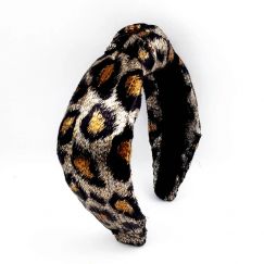 Leopard Sequin Vintage Winter Headband 6PCS